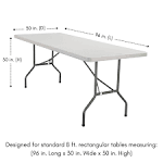 8 ft plastic rectangle table