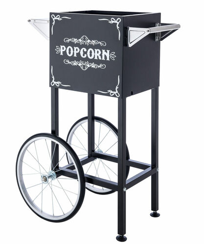 Black Popcorn Cart